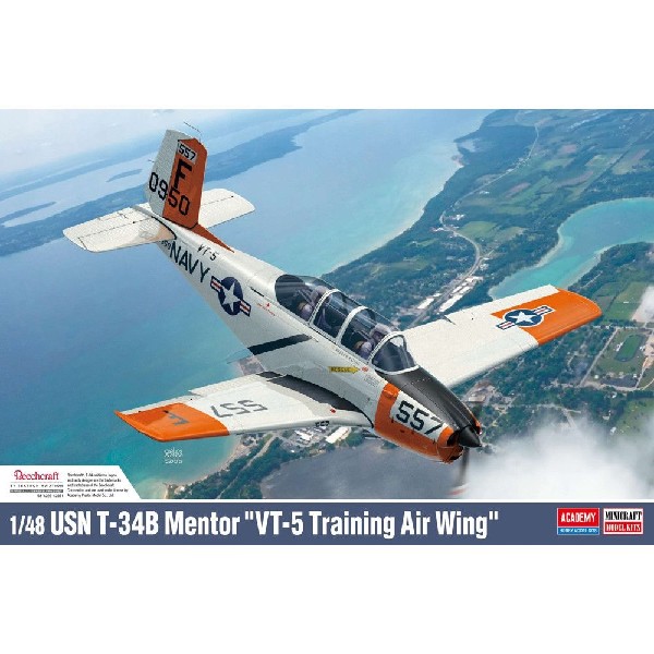Academy 1/48 USN T-34B Mentor "VT-5 Training Air Wing"