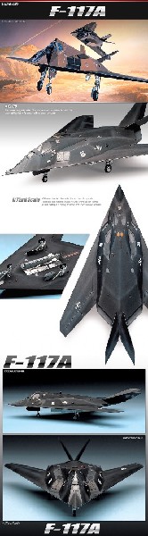 Academy 1/72 F-117A STEALTH FIGHTER/BOMBER