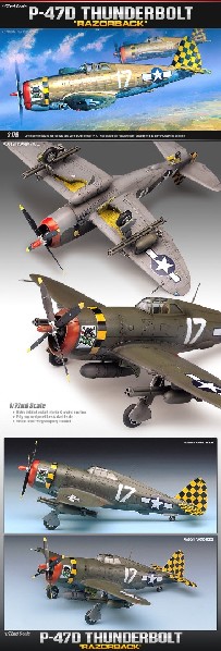 Academy 1/72 P-47D "RAZOR-BACK"