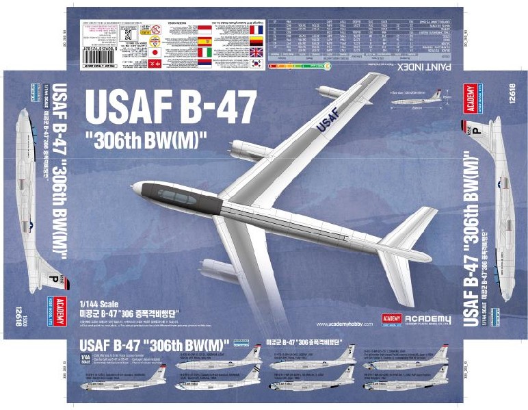 Academy 1/144 USAF B-47
