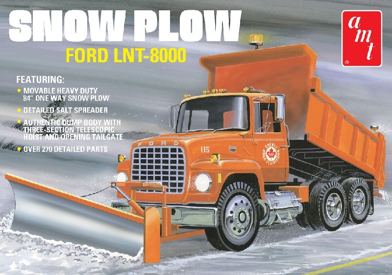 AMT Ford LNT-8000 Snow Plow 1/25 Model Kit (Level 3)