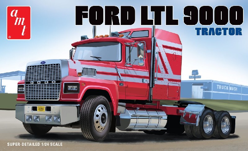 AMT Ford LTL 9000 Semi Tractor 1/24 Model Kit (Level 3)