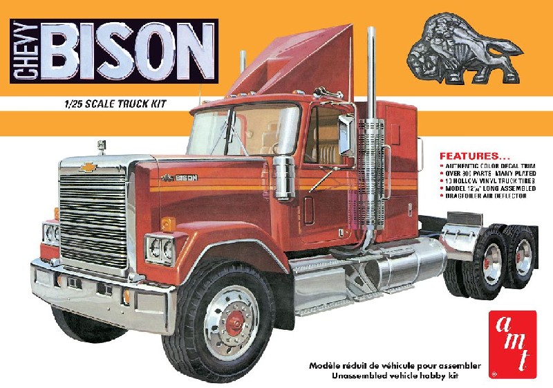 AMT 1/25 Chevrolet Bison Conventional Tractor Model (Level 3)