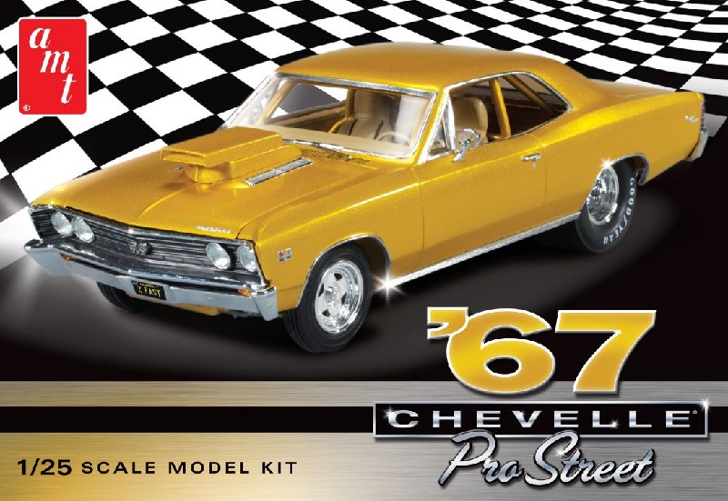 AMT 1967 Chevy Chevelle Pro Street 1/25 Model Kit (Level 2)