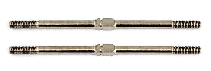 Team Associated FT Titanium Turnbuckles, 67 mm/2.65 in, silver