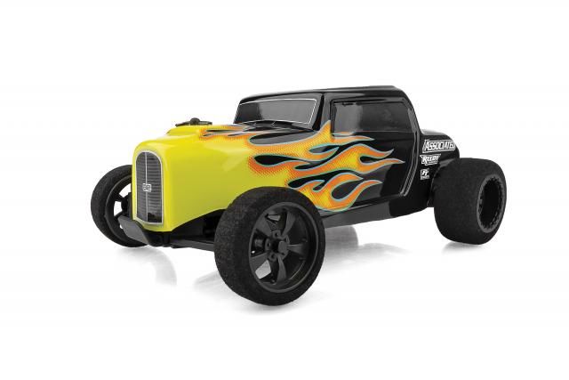 Team Associated 1/28 HR28 Hot Rod 2wd RTR - Yellow Flames