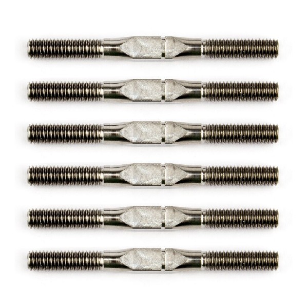 Team Associated FT 1/14 Titanium Turnbuckle Set, silver