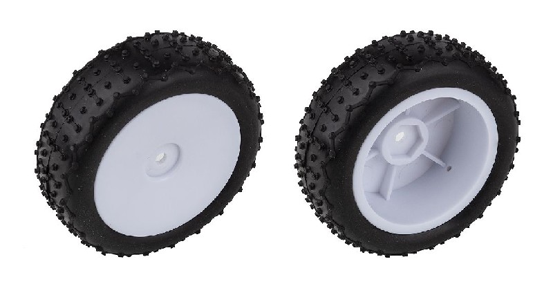 Team Associated Reflex 14 Mini Pin Tires Premounts Narrow-Wht(2)