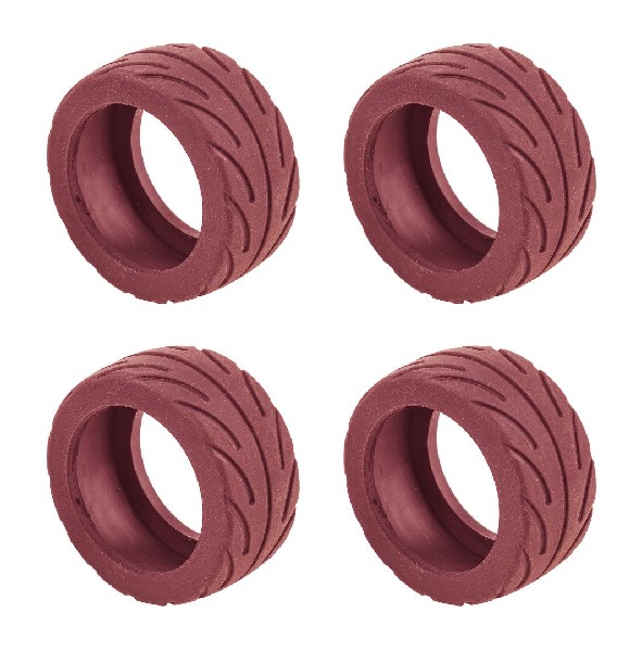 Team Associated NanoSport Radial Tires, red