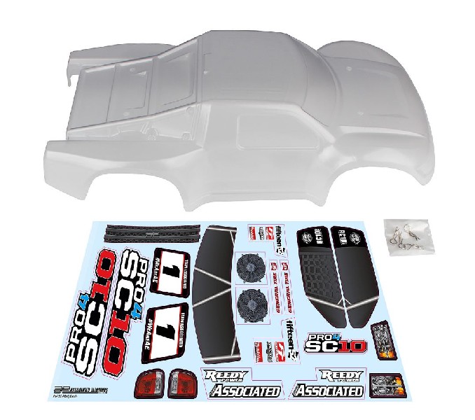 Team Associated Pro4 SC10 Contender Body, clear