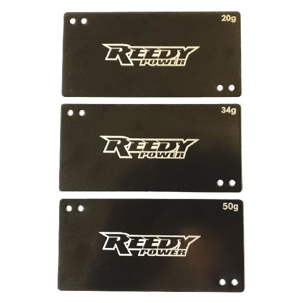 Reedy Shorty Battery Weight Set, 20g, 34g, 50g