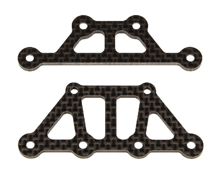 Team Associated Apex2 FT Top Plates, Carbon Fiber