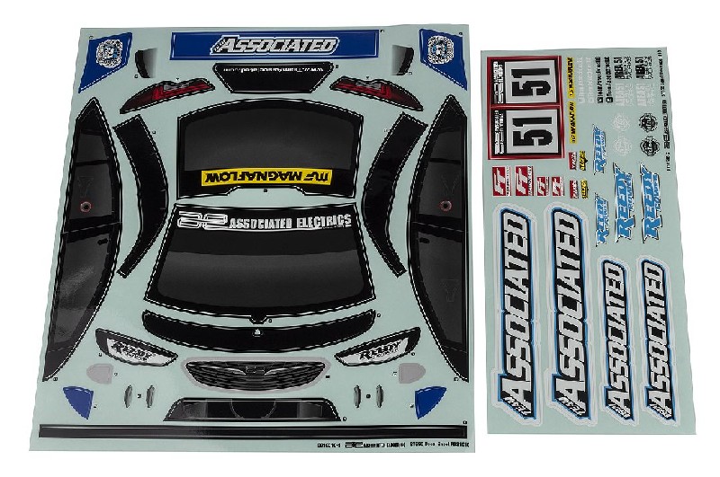 Team Associated Apex2 Sport ST550 Decal Sheet