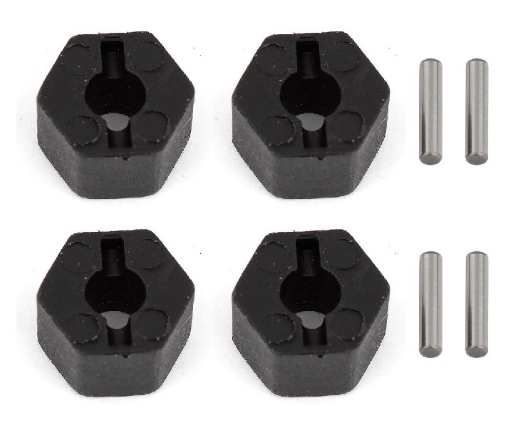 Team Associated CR12 Wheel Hexes and Pins Set