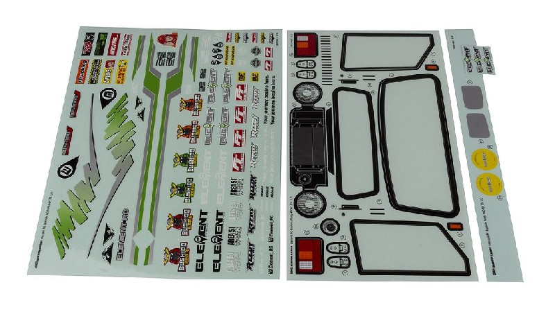 Team Associated Enduro Bushido Decal Sheets