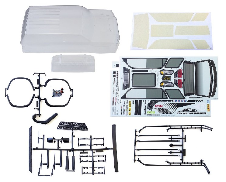 Element RC Trailrunner Body, clear, with accessories