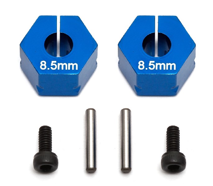 Team Associated 8.5mm Aluminum FT Clamping Wheel Hex (2) (Blue)