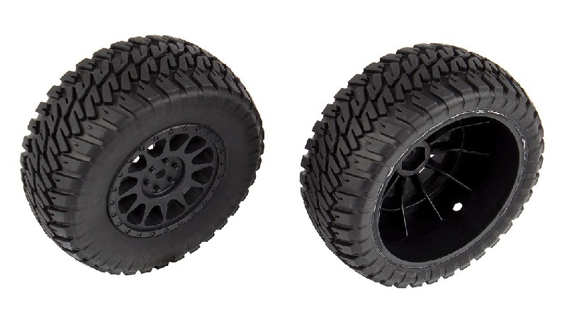 Team Associated Multi-terrain Tires and Method Wheels, mounted