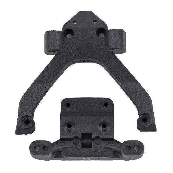Team Associated RC10B6.4 FT Front Top Plate and Ballstud Mount