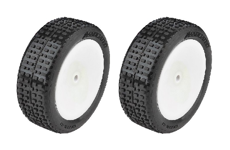 Team Associated RB10 RTR Front Wheels and Tires, mounted