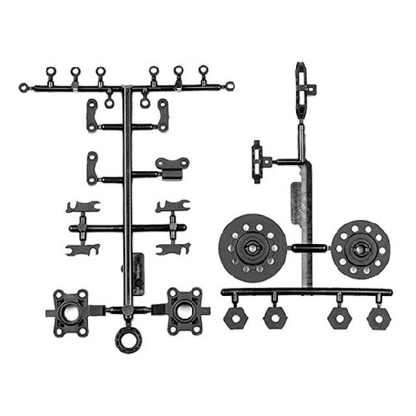 Team Associated DC10 Hubs, with wheel hex brake disks