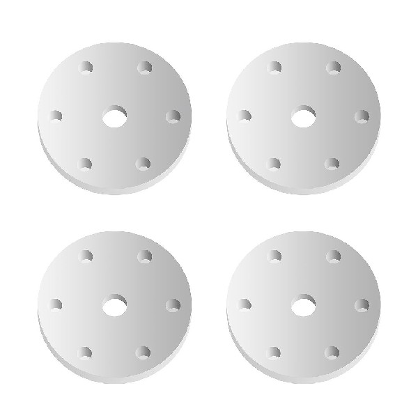 Team Associated FT 16mm Shock Pistons, 6x1.4, flat