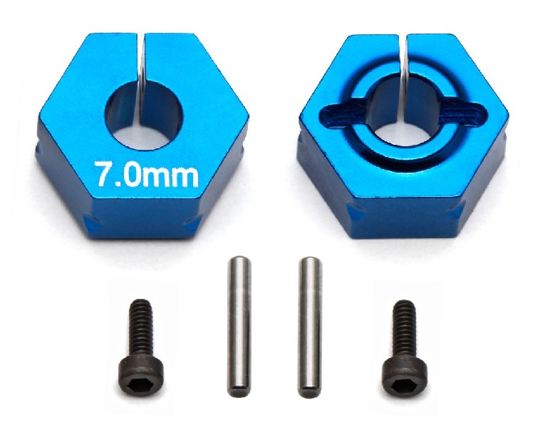 Team Associated Clamping Wheel Hexes, 7.0mm
