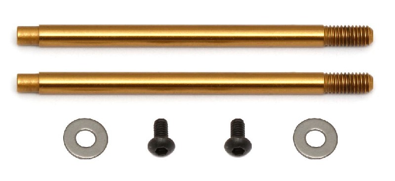 Team Associated 3x27.5 mm Shock Shafts (V2), TiN