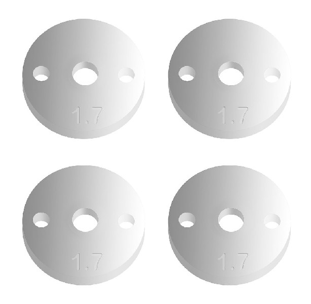 Team Associated FT V2 Flat Shock Piston (2x1.7mm)(4)