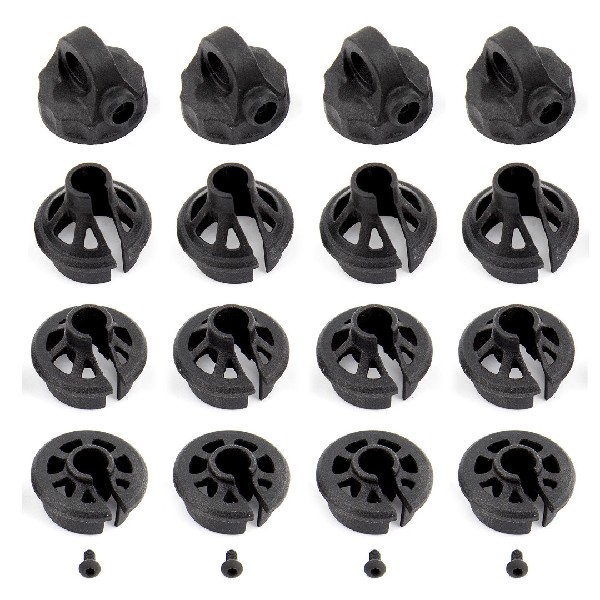 Team Associated B6.1 Shock Caps and Spring Cups