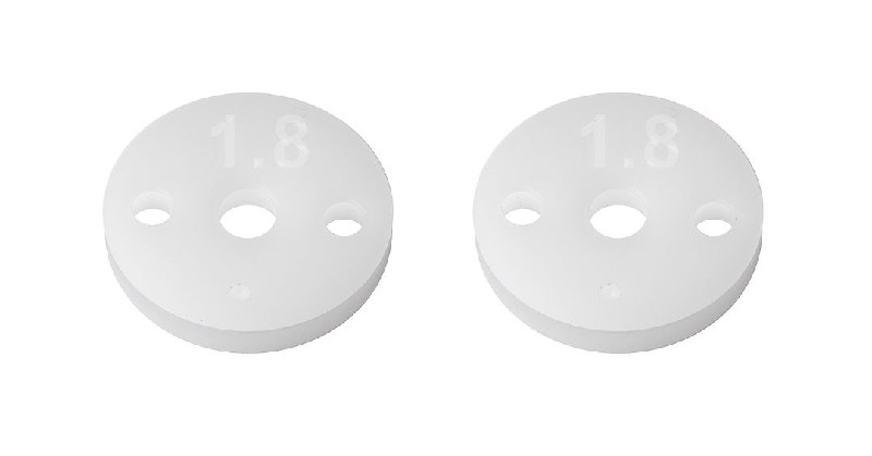 Team Associated FT 13mm Shock Pistons, 2.5mm, 2x1.8