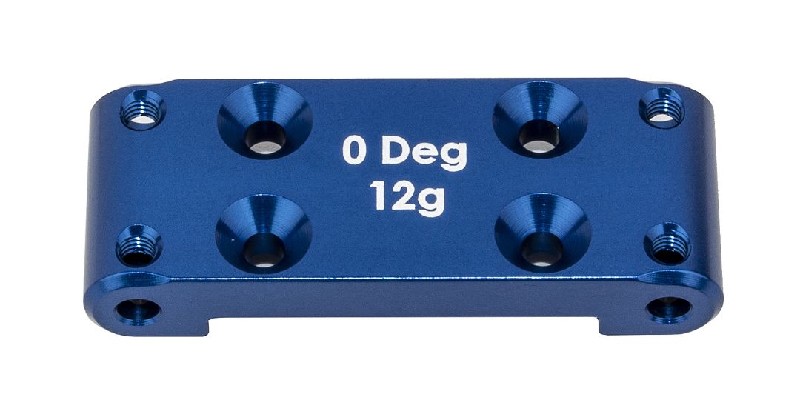 Team Associated RC10B6.4 Front Bulkhead [0], blue aluminum