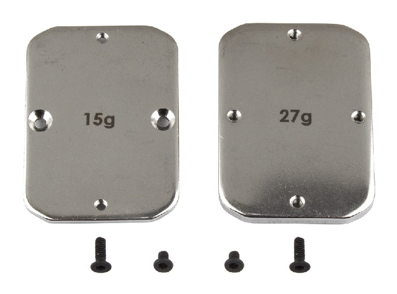 Team Associated B64 FT Steel Chassis Weights, 15g, 27g