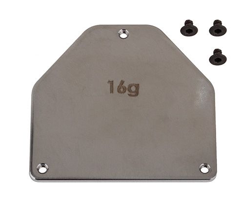 Team Associated RC10B7 FT Steel Servo Weight Plate, 16g
