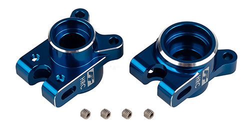 Team Associated RC10B7 FT Rear Hub Set, HRC, blue