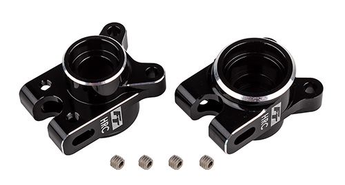 Team Associated RC10B7 FT Rear Hub Set, HRC, black