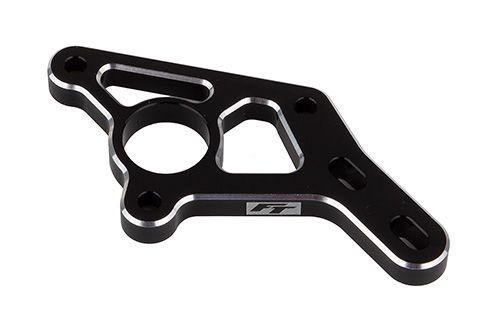 Team Associated RC10B7 FT Motor Mount, black aluminum