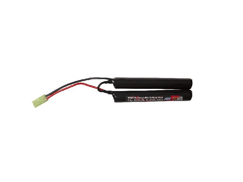 ASG Battery, 9,6v 1600mAh, 15,36Wh, NiMH