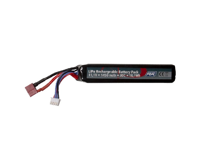 ASG Battery, 11,1V, 1450 mAh, 16,1 Wh, 30 C, LiPo, T-Plug