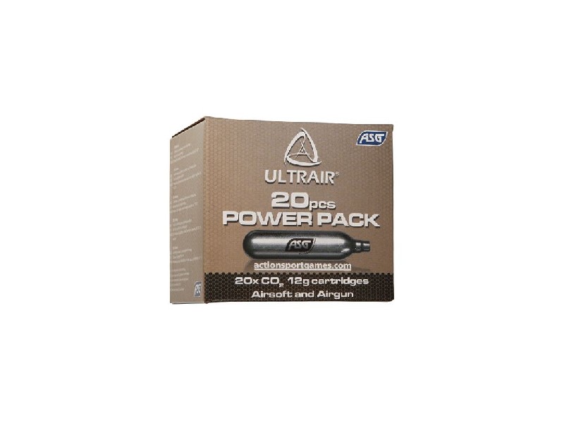 ASG Ultrair 12g CO2 cylinders (20 pcs)