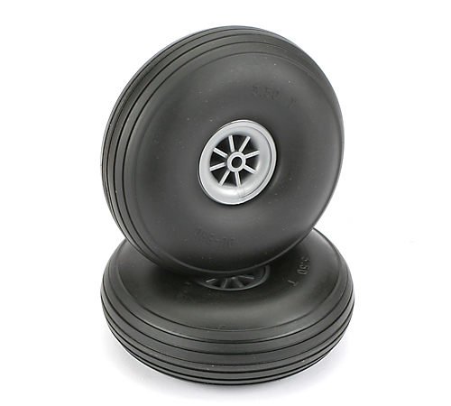 Du-Bro 3-1/2" Dia. Treaded Surface Wheels (2)