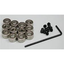 Du-Bro 3/16" Plated Brass Dura-Collars Bulk (12/pkg)