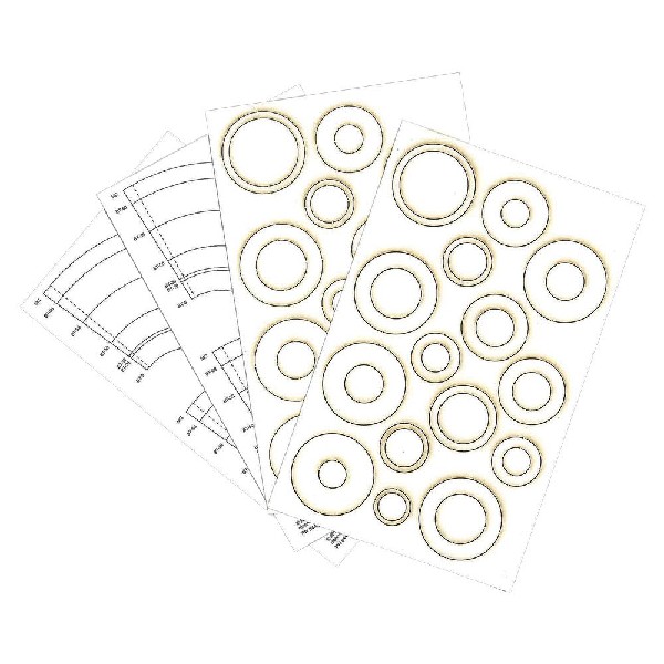 Estes Rockets Laser Cut Centering Rings and Paper Adapters (4 p