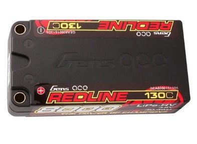 Gens Ace Redline Series 8000mAh 1S2P 3.8V 130C Hard Case HV 5mm