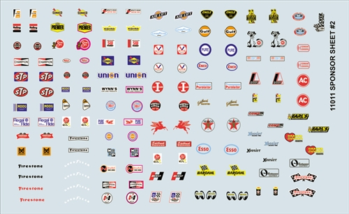 Gofer Racing Sponsor Sheet #2 Decal Sheet 1/24