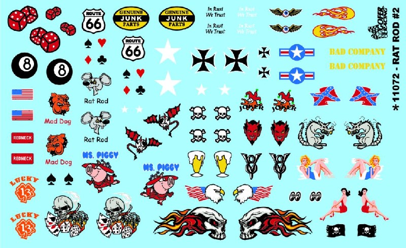 Gofer Racing Rat Rod #2 Decals 1/24