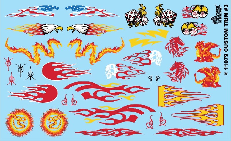 Gofer Racing Custom Trim #3 Decals 1/24