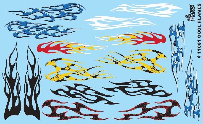 Gofer Racing Cool Flames Decal