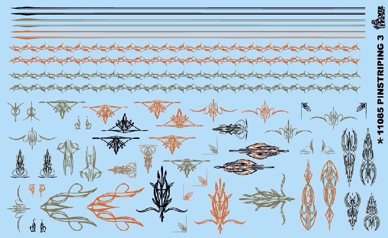 Gofer Racing Pinstriping #3 Decal Sheet 1/24