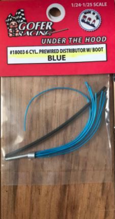 Gofer Racing Six-Cylinder Prewired Distributor w/ Boot - Blue